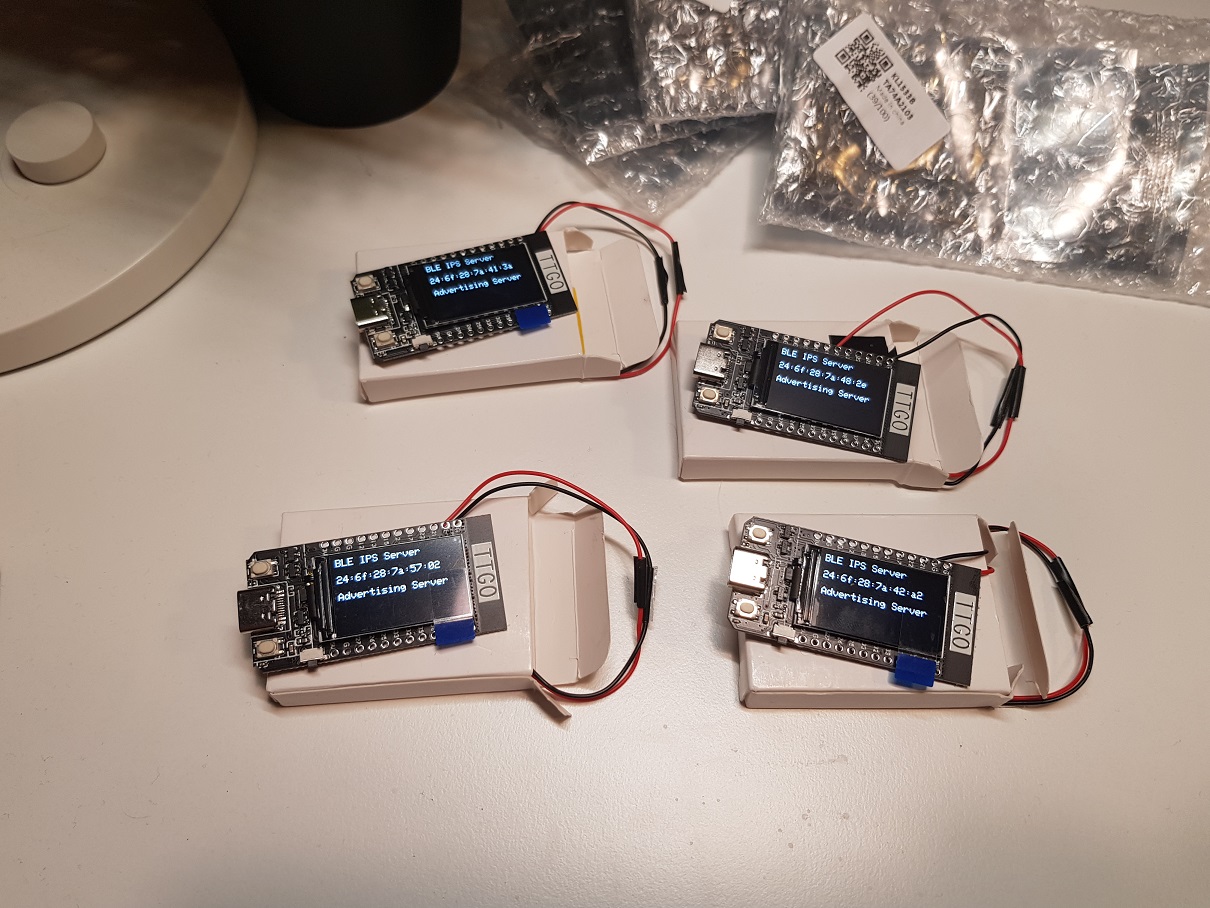 four servers with software preloaded